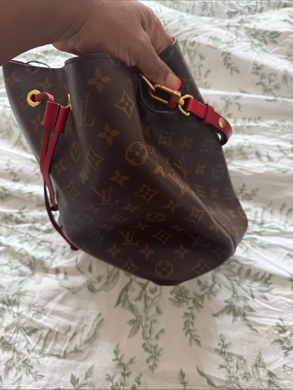 Louis Vuitton Monogram Canvas Bucket Bag - Brown/Gold Hardware